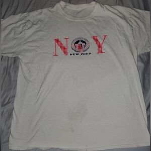 Vintage Y2K New York World's Capital Shirt Size L-XL